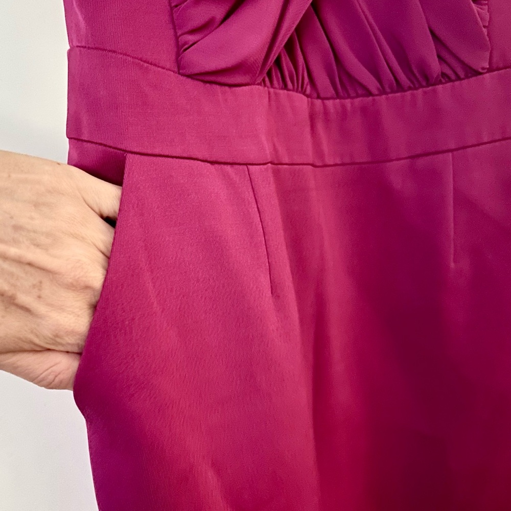Reiss Cocktail Dress Like New! Size 4 Fuschia - Picture 3 of 8
